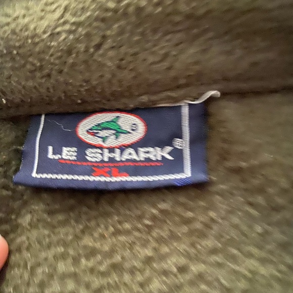 Men's Le Shark Olive Green Fleece Pull Over - Picture 5 of 5
